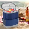 thumbnail image 4 of GASTROPOD Insulated Cooler Backpack Outdoor-Leak Proof Backpack Cooler 20 Cans,Waterproof Lightweight Cooler Bag for Travel Camping Beach Lunch (Navy), 4 of 8