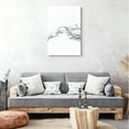 thumbnail image 3 of Hand Reaching For Jesus' Hem Canvas Wall Art, Minimalist Black And White Line Art Decor, Surreal Artwork For Bedroom, Bathroom, Living Room, Ready To Hang 8*12inch(20*31cm), 3 of 6