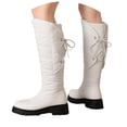 thumbnail image 3 of Women Boots Winter Flat Thick Knee-High Warm Knight Snow Boot, 3 of 8