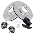 thumbnail image 2 of TRQ Front Wheel Hub Ceramic Brake Pad Rotor Kit w/Fluids for Town & Country BKA18269 Fits select: 1996-2000 DODGE GRAND CARAVAN, 1996-2000 CHRYSLER TOWN & COUNTRY, 2 of 6
