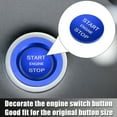 thumbnail image 3 of Unique Bargains Engine Start Stop Button Cover Trim for Jaguar XE for Range Rover 2013-2021 Aluminum Alloy Blue, 3 of 7
