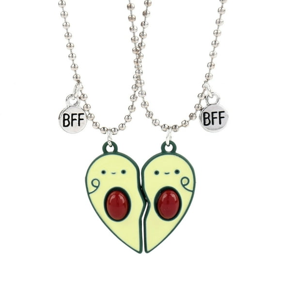 Children's Necklace Pair Of Avocado Necklaces Best Friend Bff Necklaces