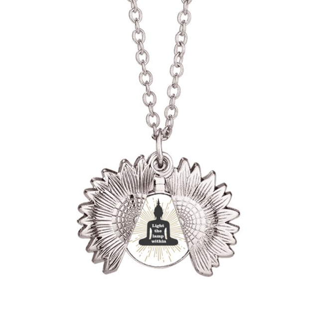 Date cuenta LAMP orientación Collar de girasol collar collar collar colgante