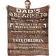 thumbnail image 1 of LHSHID Dad Birthday Gift from Daughter Christmas Birthday Gifts for Dad from Son Fathers Day Presents for Dad from Kids Cool Gifts for Daddy Who Wants Nothing Dad Throw Blanket 30"x40", 1 of 7