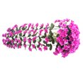 thumbnail image 4 of facefd Artificial Flower Garland Wall Hanging Simulation Floral Vine Home Office artificial Flower Rattan, Purple, 4 of 4