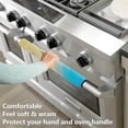 thumbnail image 3 of Coolnut 2PCS Refrigerator Door Handle Covers, ‎14"x 5.5" Handle Covers for Fridge and Microwave Oven,Keep Your Kitchen Appliance Clean from Smudges, Drips, Oil, 3 of 6