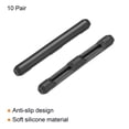 thumbnail image 3 of Uxcell Glasses Temple End Tips Eyeglass Arms Replacement Ear Sock Anti Slip Tube Sleeve Black 10 Pair, 3 of 5
