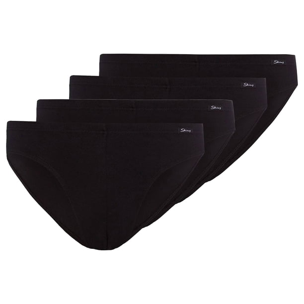 SKINY Calzoncillos para hombre 4-pack - Calzoncillos Brasil, Ropa interior, Algodón Stretch Negro S (Small)