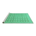 thumbnail image 2 of Ahgly Company Machine Washable Indoor Square Oriental Turquoise Blue Traditional Area Rugs, 3' Square, 2 of 4
