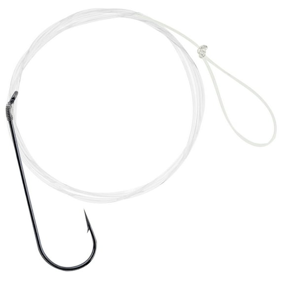 Hurricane Snelled Aberdeen Hook Fishing Terminal Tackle, Size 3/0