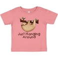 thumbnail image 3 of Inktastic Just Hanging Around with Cute Sloth Boys or Girls Baby T-Shirt, 3 of 5