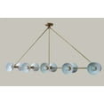thumbnail image 3 of 10 Light Modern Raw Brass chandelier light Fixture, 3 of 8