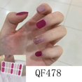 thumbnail image 1 of 5pcs Caramel White Scrub Nail Sticker Waterproof Detachable Nail Sticker Nail Art Decorations Nail Wraps(QF478), 1 of 4