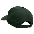 thumbnail image 3 of Captain Abstract Star Shape Embroidered Solid Cotton Twill Pro Style Cap - Dk Green OSFM, 3 of 5