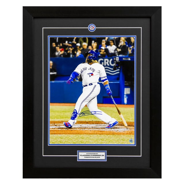 Vladimir Guerrero Jr Blue Jays de Toronto Circuit Autographié Cadre 26x32