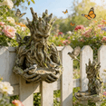 thumbnail image 5 of The Quiet Offering A Tree-Integrated Bird Feeding Sculpture,Outdoor Millennial Tree Bird Feeder,Fairy Garden Tree Face Elf Statue,with Keyhole Hanger,Unique Gifts for Birds Lovers, 5 of 7