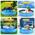 thumbnail image 5 of Niubya 97 x 16'' Foldable Dog Swimming Pool, Portable Bath Tub for Pets Indoor and Outdoor(Blue), 5 of 7