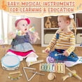 thumbnail image 4 of Set de instrumentos musicales Ehome Montessori de madera para bebé, 4 of 7