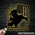 thumbnail image 3 of Craftnamesign Personalized Football Metal Wall Art Led Light, Custom Football Player Name Sign, 3 of 5