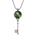thumbnail image 1 of Collar Colgante Vintage Lotus Plata Llavero 9 cm 50 cm, 1 of 3