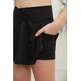 thumbnail image 2 of Sherrylily Girls Sport Skirts with Pockets Shorts Cross High Waist Tennis Golf Solid Cute Athletic Skirt, 2 of 6
