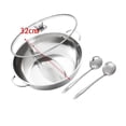 thumbnail image 3 of kurtrusly Divider Cookware Set for Party Travel Portable Pot with Removable Divider With spoon and lid Dia 32cm, 3 of 6