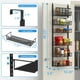 thumbnail image 2 of Organizador angosto para puerta de despensa de 12,3" de ancho, organizador para puerta de 6 niveles con canasta ajustable, organizador para puerta de despensa, cocina, sala de almacenamiento,, 2 of 6