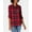 Red, variant on Polly Esther Juniors Plaid Patch Button Up Shirt Black White XS