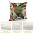 thumbnail image 4 of Qinduosi Outdoor Spring Watercolor Bird Throw Pillow Covers Hummingbird Summer Decorative Cushion Case Square Home Sofa Decorative Pillowcase for Patio Furniture Bed (Hummingbird-C) White, 4 of 5