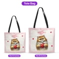 thumbnail image 5 of Happy Valentine's Day Persian Brings Love Heart All Over Print 3D Canvas Tote Bag Cat Lover Kitten Owner Gifts Reusable Handbag - 02028, 5 of 5