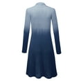 thumbnail image 3 of MBJ WSK1079 Womens Ombre Open Front Long Cardigan XXL NAVY, 3 of 3