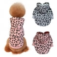thumbnail image 2 of CUTELOVE Thicken Pet Dog Clothes Winter Warm Dog Pet Clothing Hoodies Puppy Leopard Pattern Fleece Coat Jacket for Small Medium Dogs, 2 of 6