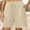 Beige, variant on Short Sports Shorts Women's Sports Trousers High Waist Shorts Women's Summer Shorty With Pockets And Drawstring Leisure Shorts For Running Gym Fitness Womens Casual Pants Petite Length Womens Pants