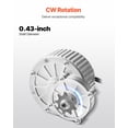 thumbnail image 3 of VEVOR 450W Electric Brushed DC Motor Kit 36V 3000rpm with Upgraded Speed Controller, 3 of 9
