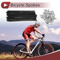 thumbnail image 2 of 72 Set 14G Radio de Bicicleta 153mm Radio de Rueda de Bicicleta Acero al Carbono Negro, 2 of 7
