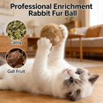 thumbnail image 6 of 3PCS Fake Fur Ball Cat Toy, Catnip Infused & Washable - Soft Fluffy Interactive Toy for Bunny Kicks, Chase Games, and Indoor Cat Exercise, 6 of 6