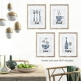 thumbnail image 3 of Marino Gris Cobalto Vintage Cocina Inspiradora Restaurante Café Bar Arte de la Pared Decoraciones Comer Beber Amor Vino, 3 of 7