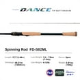 thumbnail image 2 of PURELURE DANCE S822H ML H Spinning Rod For Bass High Carbon Long Throwing Fishing Rod In FUJI Accessories, Plus Spinning Reel, 2 of 6