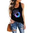 thumbnail image 1 of Camiseta sin mangas para mujer, para entrenamiento de yoga, sin mangas, con estampado bonito, ajuste holgado, para correr Xemadio HMYH039-1, 1 of 1