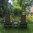 thumbnail image 2 of Hidpriva Outdoor Rocking Chair, Oversized HDPE Weather Resistant Porch Rockers for Outside Deck Balcony Front Backyard, Black(Set of 2), 2 of 8
