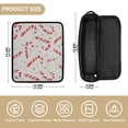 thumbnail image 3 of Hair Tools Travel Bag Heat-Resistant Curling Iron Organizer Bag with Detachable Heatproof Mat Travel Storage Case Candy Cane and Gold Stars, 3 of 8