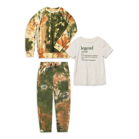 

Kidtopia Toddler Boy Outfit Hoodie Jogger and Tee Outfit Set 3pc