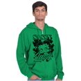 thumbnail image 5 of Betty Boop Saint Paddys Sassy Lassy Zip Hoodie Sweatshirt Women Brisco Brands S, 5 of 6