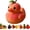 Peach, variant on Whimsical Fruit-Themed Duck Figurines, Playful & Charming Decor, Adorable Fruit Ducks Decoration, Creative Fruit Themed Duckies Ornaments, Unique Rubber Duck Desktop Ornament(Peach)