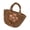 A, variant on Women's Handwoven Cotton Tote Bag, Lightweight Casual Women Handbag, with 3D Flower Decor, for Picnic, Vacation, Shopping and Daily Outfits