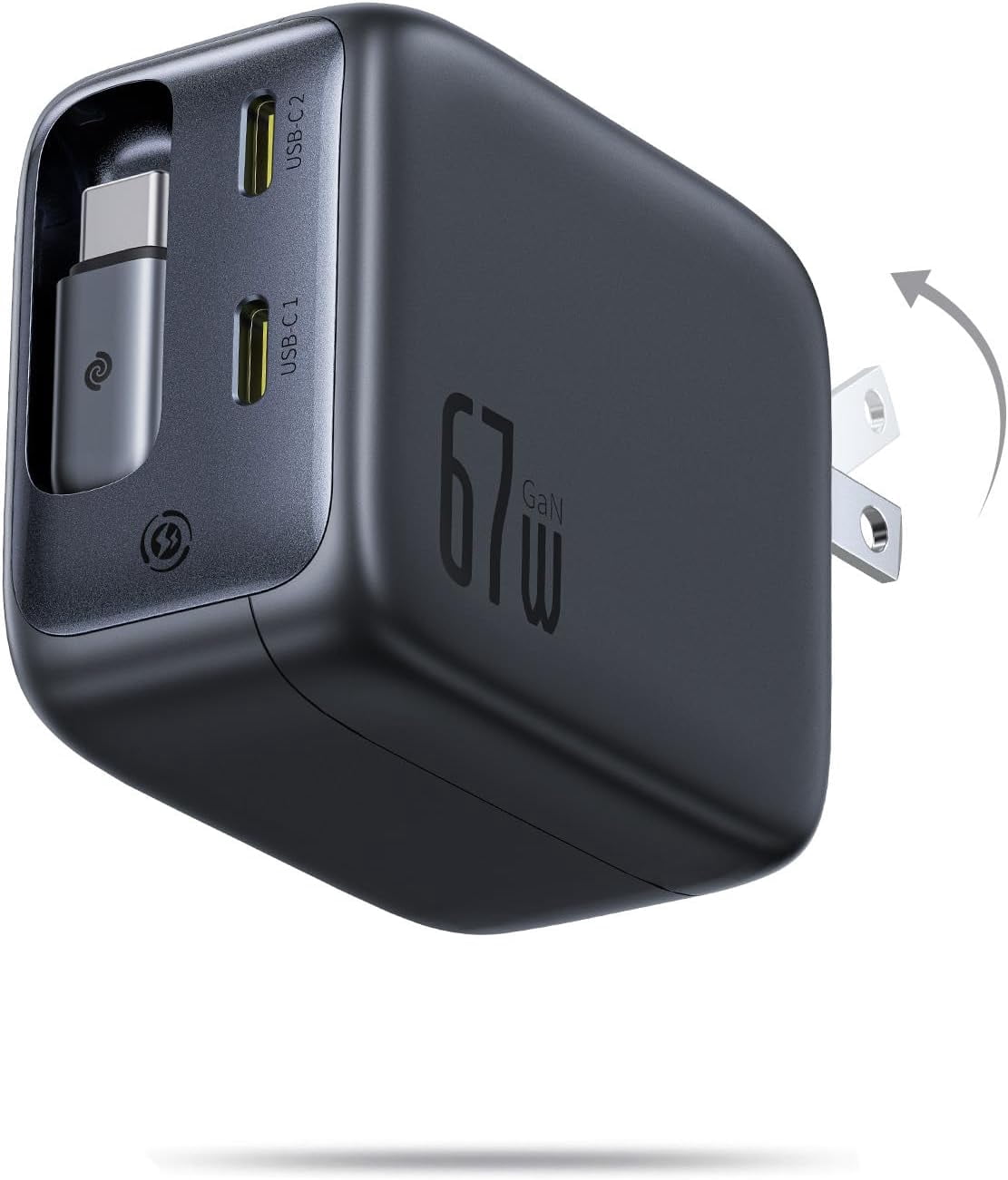 Anker, Laptop Charger, 140W Max, 4-Port GaN USB C with Smart