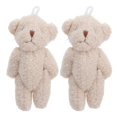 thumbnail image 4 of 2pcs Mini Plush Bear Stuffed Animals Tiny Soft Handmade Decor for Dollhouse Photography Adorable Lifelike Bear Ornaments, 4 of 4