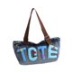thumbnail image 3 of Bolso tote de mezclilla ligero, bolso de hombro informal de mezclilla para mujer, ideal para fiestas, y trabajo. Azul claro, 3 of 8