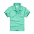 thumbnail image 2 of Girls Uniform Polo Shirts Kids School Uniform Collared Short Sleeve T Shirts Casual Breathable Button Up Shirts For Boys And Girls, 2 of 4