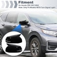 thumbnail image 2 of Tapa de espejo lateral de cuerno de buey de 2 piezas para Honda CRV 2017-2022, cubierta de espejo retrovisor de automóvil, carcasa de espejo de puerta exterior, tapa de espejo del conductor y pasajero, 2 of 7